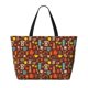 thumbnail image 2 of Fotbe Retro Coffee Bolsa de Viaje para Playa - Resistente al Agua, Bolsa Tote de Gran Capacidad y Ligera con 7 Bolsillos para Mujeres y Hombres, 2 of 7