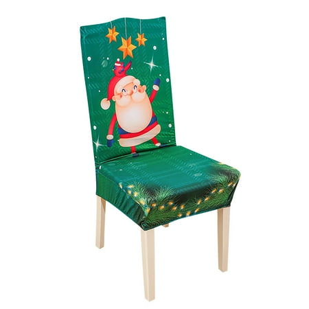 

Gzztg Chair Cover Christmas Digital Printed Tablecloth Waterproof And Oil Proof