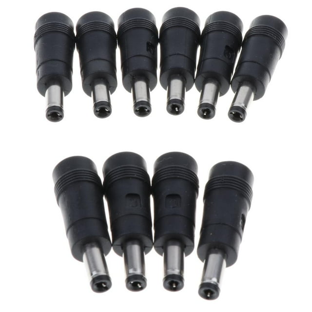 Adaptadores de Enchufe de Alimentación perfecl 10 Paquetes DC 4.0 * 1.7 a 5.5 * 2.1 con Contactos de Conductividad