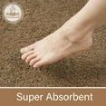 thumbnail image 3 of Junovo Soft Bathroom Rug Runner Absorbent Microfiber Bath Rugs for Bathroom Non Slip Bath Mat for Tub, Shower Floor,24"x60",Light Brown, 3 of 6
