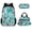 Blue Hummingbirds, variant on Jeiento Dog Paw Print School Bag Set of 3,Insulated Lunch Handbag Crossbody Bag Laptop Backpack Pencil Case for Kids Teens Rainbow Stripes College Students Office Worker Dayback