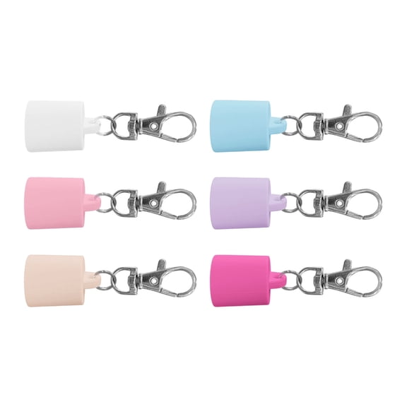 WINDLAND 6 Pieces Lip Balm Keychain Holders Slip