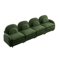 thumbnail image 5 of FFZ Teddy Cloud-Like 4-Seat Couch for Living Room, Green, 5 of 12
