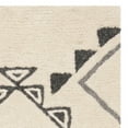 thumbnail image 5 of SAFAVIEH Casablanca Jerrie Aztec Plush Shag Runner Rug, Ivory/Grey, 2'3" x 8', 5 of 7