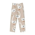 thumbnail image 4 of Goofa White Goose Printed Soft Pajama Pants for Men, Wide Leg Comfy Casual Lounge Yoga Pants-Large, 4 of 9