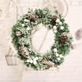 thumbnail image 6 of Home Decorations 30cm Bowknot Merry Christmas Wreath Door Wall Ornament Garland, 6 of 6