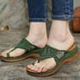 thumbnail image 2 of Embroidery Orthopedic Comfy Flip Flop Sandals For Women 3-arch Support Reduces Pain, 2 of 5