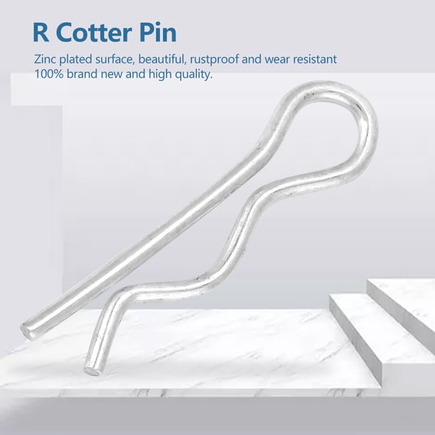 R Chaveta, Pin De Retención Clip De Fijación De 4 Tamaños 1.6 Mm 1.8 Mm 2 Mm 2.5 Mm A Prueba De óxido De Zinc Para Fijar Segura