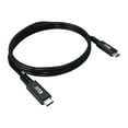 thumbnail image 6 of Club3D USB-C 4 Gen 3 X2 Bi-Directional Cable 40GBPS 8K60HZ 100W Power Delivery Male/Male 0.8m-2.62ft Black Adapters, 6 of 6