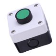 thumbnail image 1 of Weatherproof Green Push Button Switch One Button Control Box For Gate Opener Taster 230V Flach Tore,Push Button Switch Box,Push Button Switch Panel 12V,Push To Exit Button,External, 1 of 8