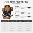 thumbnail image 6 of Lsque Galaxy2 Printed Women'S Sports Bra, Compression, Moisture Wicking, High-Impact Sports Bra For Women,Supportive sports bra-XX-Large, 6 of 9