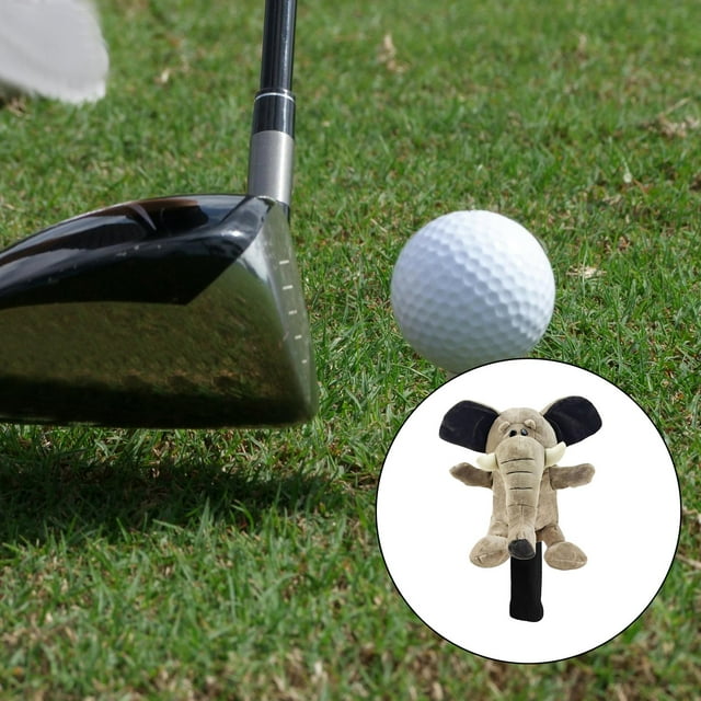 Golf Club Plush Head Cover Animal Wood Driver Head Cover Reemplazo de protección Cola CABEZA DE GOLF CLUB DE GOLF
