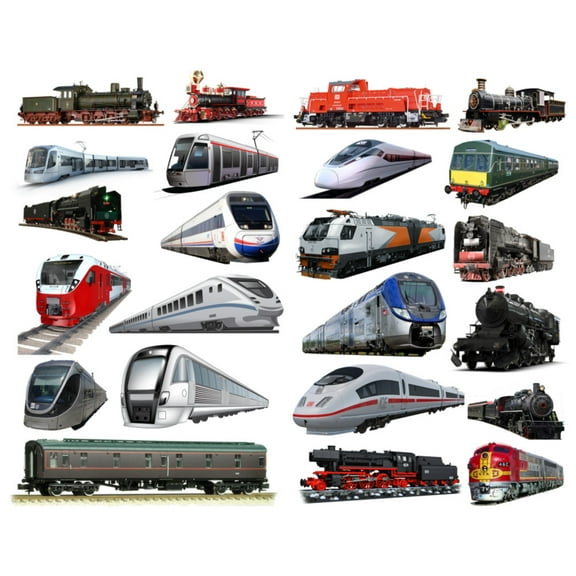 Retro Train Aesthetic Sticker Pre-cut Cute Diary Travel Paper Journal Stickers Scrapbooking Stationery Sticker Flakes Art Supplies
