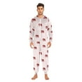 thumbnail image 3 of FORMRS Onesies Pajama for Adults Unisex Hoodie Winter Jumpsuit One Piece Sleepwear, Sizes S-2XL, Cartoon Elephant Pattern, 3 of 7