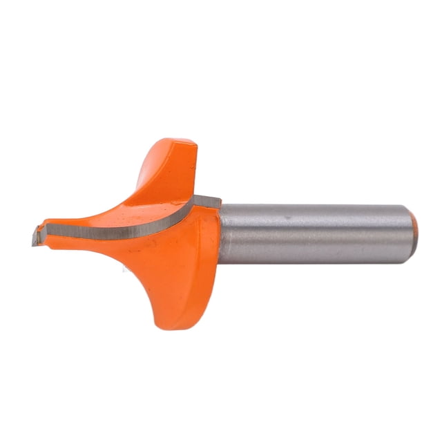 Rounding Edge Forming Bit 8mm Shank Wear Resistant Roundover Edging Router Bit Tungsten Carbide Alloy Oxidation Treatment for Slotting