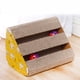 thumbnail image 3 of Caja rascadora para gatos, juguete para rascar gatitos con doble ranura Triangular, seguro y portátil, con bola de campana para interiores, 3 of 5