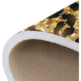 thumbnail image 7 of SKYSONIC 36x24in Gold Leopard Area Rug, Glitter Non-Slip Floor Carpet for Indoor Living Dining Room Bedroom, 7 of 7