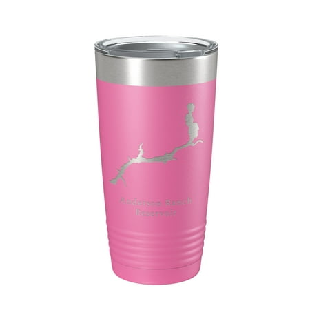 

Anderson Ranch Reservoir Tumbler Lake Map Travel Mug Insulated Laser Engraved Coffee Cup South Fork Boise River Idaho 20 oz Pink