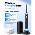 thumbnail image 6 of JTF Sonic Electric Toothbrush with UV & Drying: 5 Customized Modes for Effective Yet Gentle Cleaning –with 8 Brush Heads, Rinse Cup, Wireless Charging Base, Rechargeable for Daily Care, Home & Travel, 6 of 10