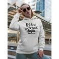 thumbnail image 2 of Let The Weekend Begin!  Hoodie Women -Image by Shutterstock, Female Small, 2 of 4