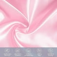 thumbnail image 2 of 6-PACK Cooling Viscose Satin Pillowcase Set with Hidden Zipper closure, Standard/Queen, Light Pink, 2 of 7