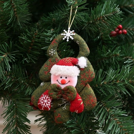 

1Pc Santa Claus Snowman Door Hanging Christmas Tree Christmas Decor Home Pendant