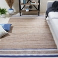 thumbnail image 2 of SAFAVIEH Natural Fiber Becky Solid Area Rug, Natural/Navy, 3' x 5', 2 of 8