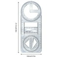 thumbnail image 4 of CCOCC 2026 New Geometry Template,Multifunctional Geometric Ruler Drawing Ruler Tool Measuring Instruments | Creative Math Learning Geometric Drawing Ruler Flexible Drafting Rulers and Templates, 4 of 4