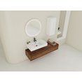 thumbnail image 6 of 60-Inch Wall-Mounted Bathroom Vanity with Resin Sink and Side Cabinet, 3 Soft-Close Drawers, Floating Mount Design for Modern Bathrooms, 6 of 9