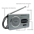 thumbnail image 4 of Mini radio de luz portátil Bsvklp Emergencia al aire libre AM FM Banda dual con antena, 4 of 6