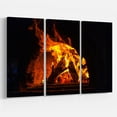 thumbnail image 1 of Design Art Wood Stove with Fire And Blaze Canvas Print, 1 of 3