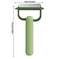 thumbnail image 4 of Double Sided Dematting Comb for Dogs and Cats – Undercoat Rake Pet Grooming Tool for Shedding, Tangles & Matted Fur, Stainless Steel Deshedding Brush for Long Haired & Thick Coat Pets, 4 of 9