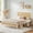 White, variant on Rattan Platform Bed Frame Full Size with Headboard Led Light, Modern Style Cane Boho Bed Frames with Heavy Duty Sturdy Steel Slat Support, No Box Spring Needed