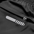thumbnail image 5 of Big & Tall Athletic Shorts for Men Solid Casual Elastic Waist Breathable Workout Gym Running Shorts with Zipper Pockets (M, Black), 5 of 8