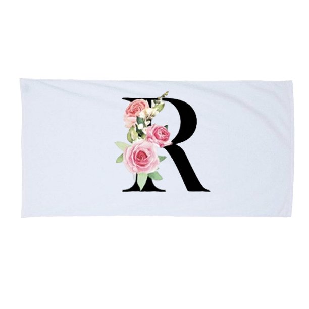 Toalla De Playa Personalizada Con Letras Y Diseño Minimalista Creativo 1 Unidad (75 X 150 Cm/29 X 59 Pulgadas)