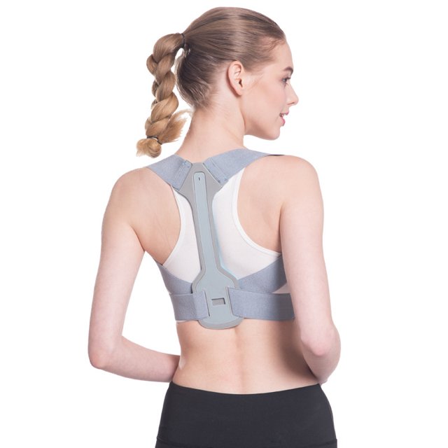 refuerzo ajustable en la parte superior de la espalda para soporte de clavícula y alivio del dolor del cuello, hombro, alisador vertical, cómodo (S) XianweiShao 9024715148810