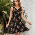 thumbnail image 7 of Cycling Watercolor On Black Dress Fashion Beach Long Dresses Female Party Printed Sundress, 7 of 7