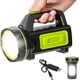 thumbnail image 1 of Linterna LED ultrabrillante, recargable por USB, 135&nbsp;000 lúmenes, batería de 6000 mAh, con luz lateral, linterna impermeable de alta potencia para emergencias, senderismo, acampada y caza., 1 of 5