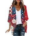 thumbnail image 2 of Womens Beach Coverups Casual Kimono Swimsuit Bikini Cover Up Loose Summer Swimwear Cardigan for Vacation, 2 of 5