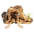 thumbnail image 2 of Nativity Scene Set Carved Inside On An Olive Tree Branch - Holy Land Nativity - Wooden Manger Scene Nativity For Christmas Decoration, 2 of 7