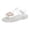 1White, variant on Toddler Girls Jelly Sandals Princess Dress Flat Shoes Summer Casual Glitter Beach Shoes Waterproof Fisherman Gladiator Shoes Pink 8 Toddler