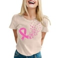 thumbnail image 1 of GDREDA Womens Printed Short Sleeve O Neck T Shirt Top Blouse Tech Stretch, 1 of 5