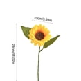 thumbnail image 3 of MMJ Artificial Flowers Sunflower Silk Bouquet Faux Yellow Bloom Stem for Living Room Office Floor Vase Farmhouse Decor, 3 of 6
