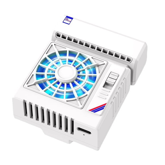 Phone Cooling 2 Gear Adjustable Cooler Fan Shape Heatsink Type-C Powered Phone Radiator