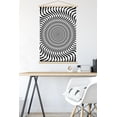 thumbnail image 5 of Zebra Stripe Optical Illusion Wall Poster with Magnetic Frame, 22.375" x 34", 5 of 6