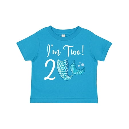 

Inktastic 2nd Birthday Mermaid Party Gift Toddler Toddler Girl T-Shirt