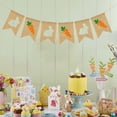 thumbnail image 6 of HongHeng 1Pc Burlap Radish Garland Banners, Bunny Burlap for Easter Decorations Home office School Outdoor Party Supply, 6 of 6