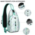 thumbnail image 2 of Crossbody Sling Backpack for Women Men Oysters and Starfish Pattern Shoulder Sling Crossbody Casual Chest Bag for Travel Sports Running Hiking, 2 of 5