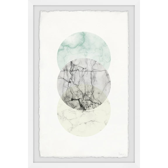 Parvez Taj Metallic Marble Framed Wall Art