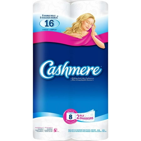 Cashmere Bathroom Tissue Toilet Paper Double Roll 2-Ply, 8 rolls ...